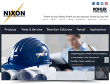 Tablet Screenshot of nixonpower.com
